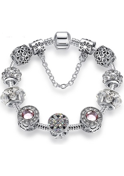 Kadın Modası Basit Panjia Opal Kristal Alaşımlı Bilezik 17CM (Yurt Dışından)