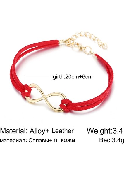 3 Parça Kadın Moda Sembolü Kelime 8 Sicim Bilezik (Yurt Dışından) fiyatları