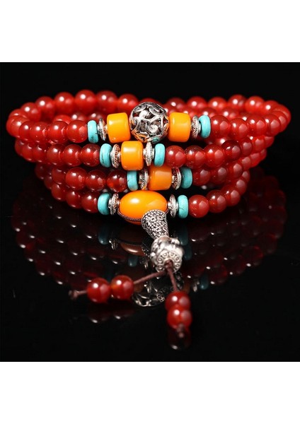 Moda Takı Aksesuar Garnet Boncuklu Bilezik (Yurt Dışından)
