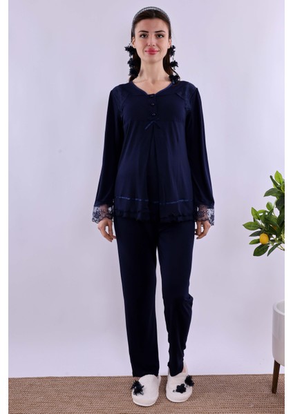 Mavi Hamile Lohusa Pijama Takımı BYL224222
