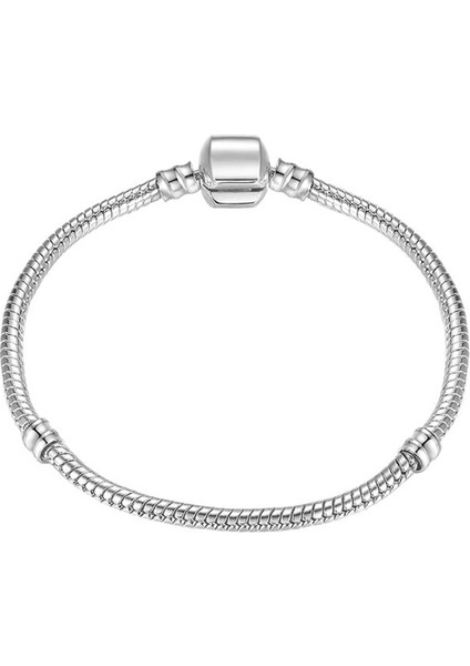 Gümüş Yılan Zincir Bağlantı Braketi, Uzunluk: 19CM (Yurt Dışından)