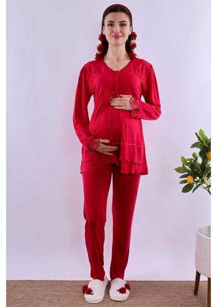 Mavi Hamile Lohusa Pijama Takımı BYL224222