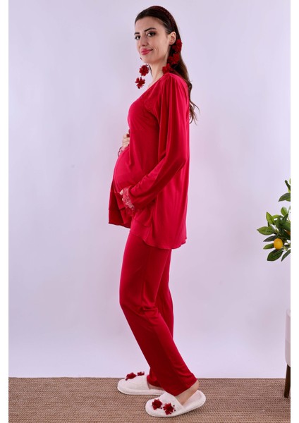 Mavi Hamile Lohusa Pijama Takımı BYL224222 fiyatları