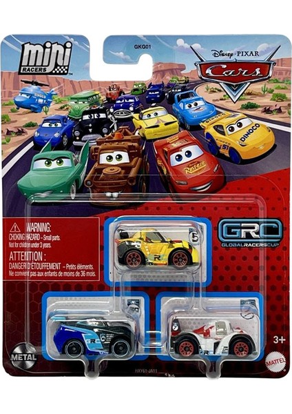 Disney Pixar Cars - Üçlü Mini Racers - Jackson Storm & Miguel Camino & Shu Todoroki
