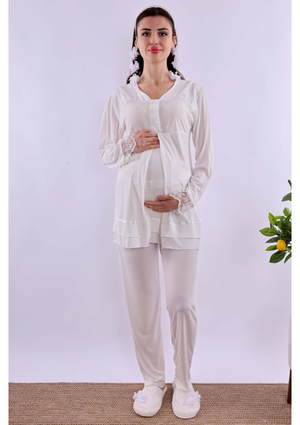 Mavi Hamile Lohusa Pijama Takımı BYL224222