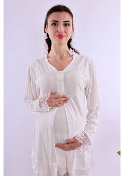 Mavi Hamile Lohusa Pijama Takımı BYL224222 fiyatları