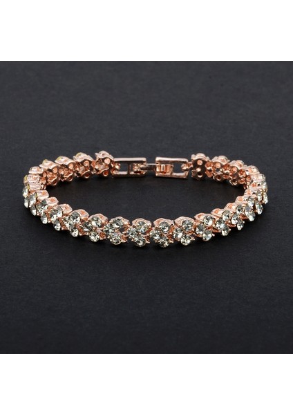 Düğün, Nişan, Annenin Gündüz ve Doğum Günü Hedii Için Yapay Mas Kakma ile Göz Alıcı Kadın Kristal Bilezik, Çap: 5.25 Cm, Çevre: 16.5 cm (Yurt Dışından) fiyatları