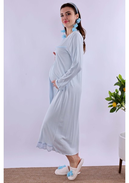 Mavi Hamile Lohusa Gecelik BYL240332 indirimleri