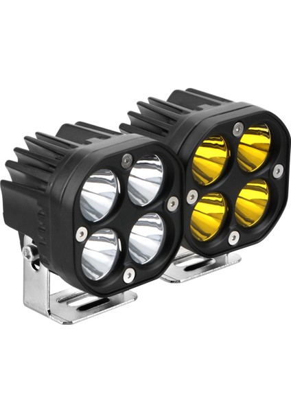 Off Road ve Arazi Aracı 3 Inç Amber Sarı Ve Beyaz renk modlu Renk Çalışma ve Sis Lambası Motosiklet 2 ADET fırsatları