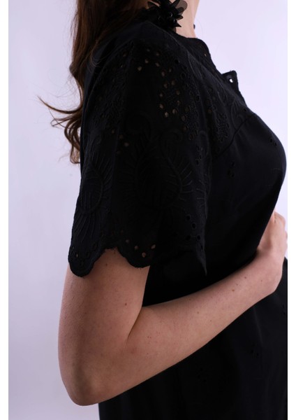 Siyah Fistolu Hamile Lohusa Gecelik BYL290232 indirimleri