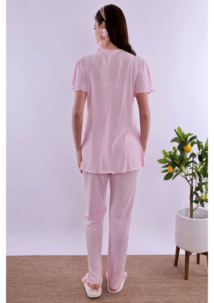 Pembe Hamile Lohusa Pijama Takımı BYL280222