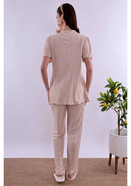 Pembe Hamile Lohusa Pijama Takımı BYL280222