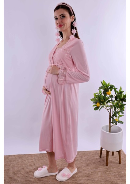 Pembe Hamile Lohusa Gecelik BYL224042