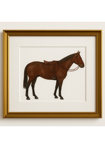 The Hıghland Horses Serisi Çerçeveli Tablo