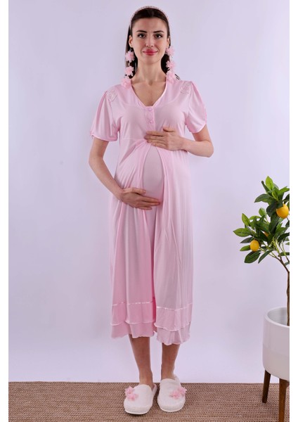 Pembe Hamile Lohusa Gecelik BYL280232