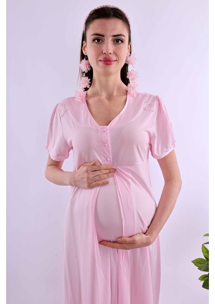 Pembe Hamile Lohusa Gecelik BYL280232