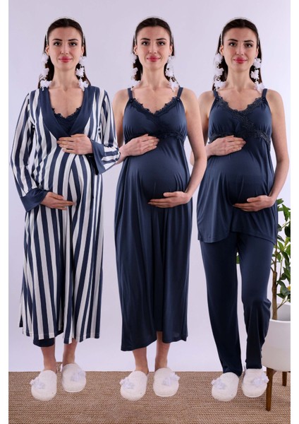 Lacivert Hamile Lohusa Set BYL290362