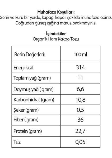 Organik Ham Kakao 140 G fırsatları