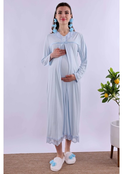 Mavi Hamile Lohusa Set BYL240362
