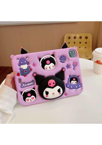 Samsung Galaxy A9+Plus Kılıf Çocuklar Için Eğlenceli Standlı Elegance Kuromi Kapak indirimleri