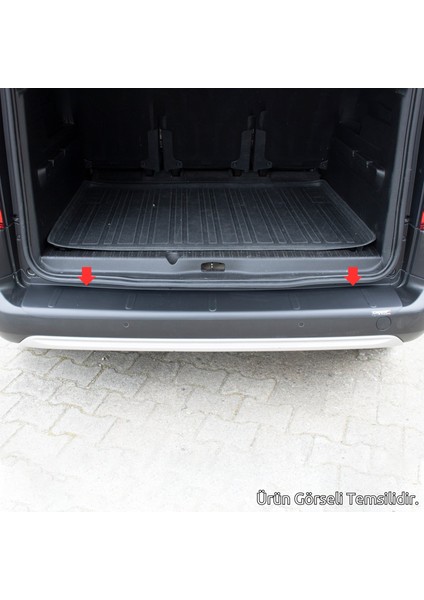 Peugeot Expert Traveller Arka Tampon Eşiği - Mat Siyah | 2017 ve Sonrası fırsatları