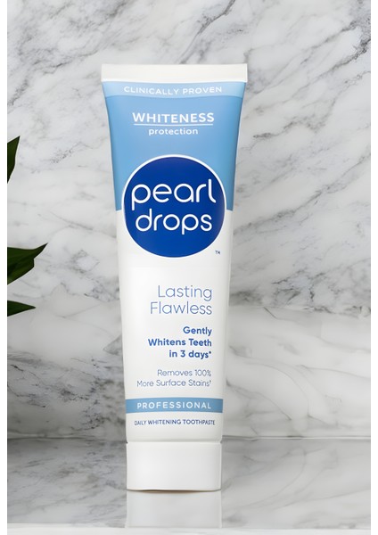 2 Adet - Pearl Drops Lastıng-Sıvı Kalsiyum ile Anti-Age Özellikli, Leke Çıkarıcı,Beyazlatıcı 3 Günde Etkili Diş Macunu 75ml.
