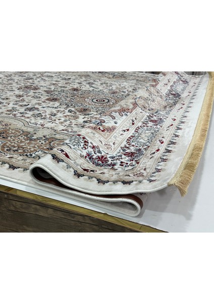 Etnik Desen Halı Beyaz Semerkant Argın Halı fırsatları