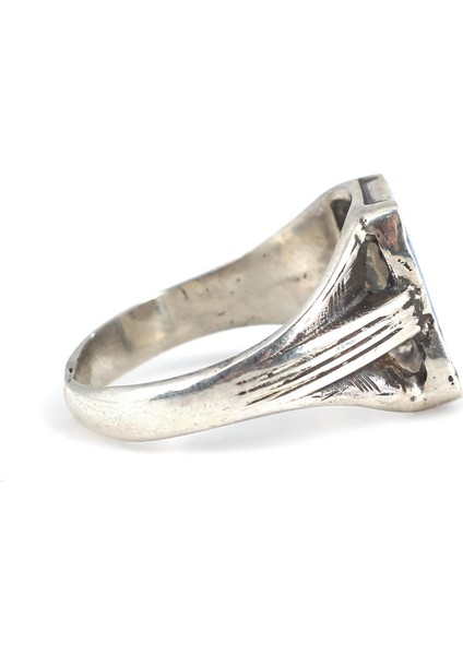 925 ayar Gümüş Mavi Mineli Erkek Yüzük modelleri