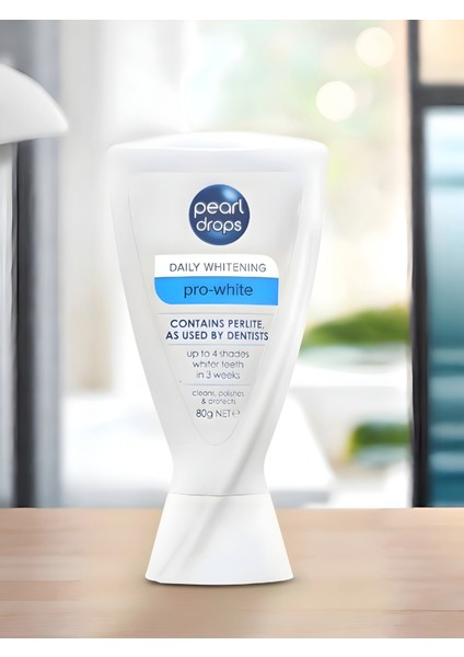 Pro-white - Doğal Perlit Minerali İle İnatçı Lekeleri Çıkaran, Beyazlatıcı Diş Macunu 50ml