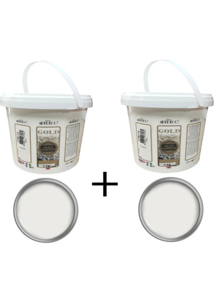 Artdeco Multi Surface 1 X2 kg Beyaz Akrilik Boya Rulo ve Fırça Tavası Su Bazlı Parlak Vernik Set fiyatları