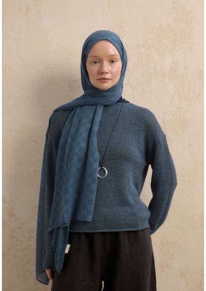 Modal Damalı Şal Indigo fiyatları
