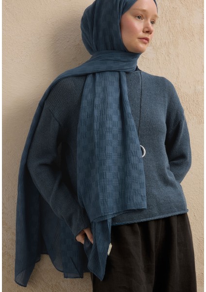 Modal Damalı Şal Indigo fırsatları