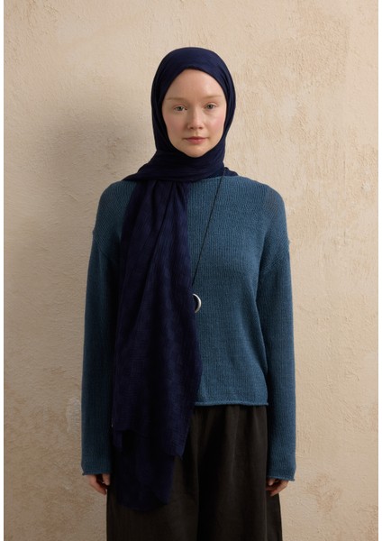 Modal Damalı Şal Lacivert fırsatları