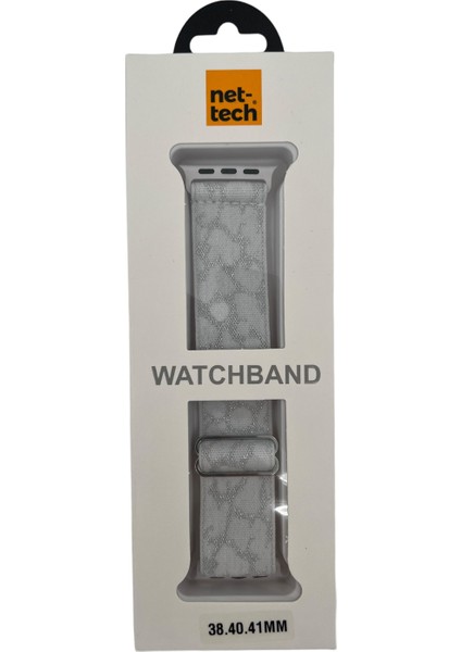 Apple Watch Series 41 mm Uyumlu Ip Örgülü Kordon
