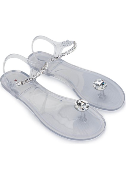 Kadın Pvc Şeffaf Parmak Arası Sandalet 774 828E Bn Sndlt Y25 Glass
