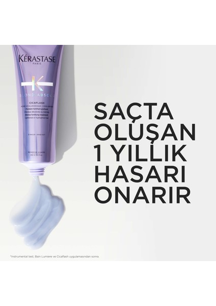 Blond Absolu Cicaflash Hasar Görmüş Sarı Röfleli Saçlar İçin Yoğun Bakım Sütü 250 ml