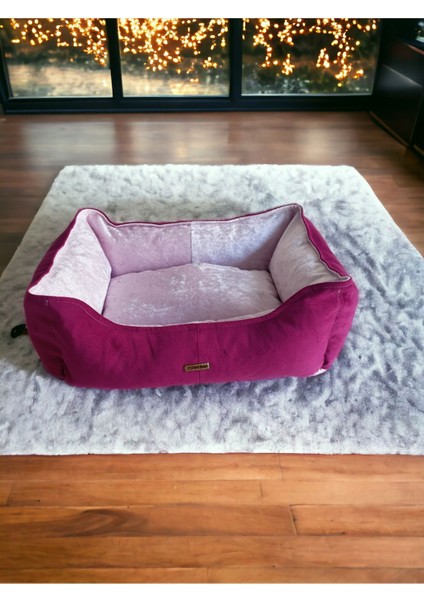 Luxury Lotus Pembe Kedi ve Köpek Yatak 1 Adet