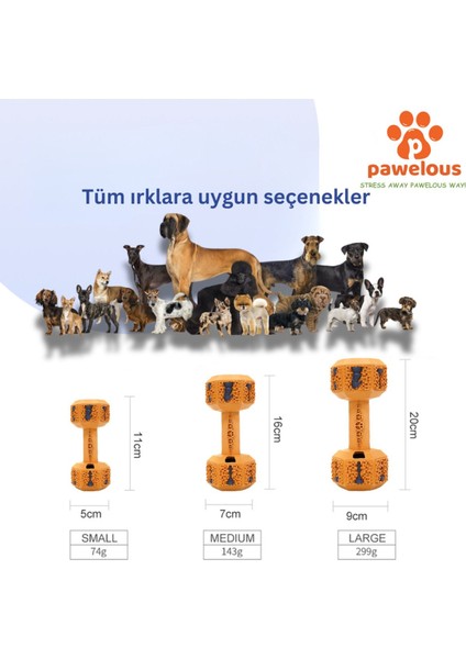 Luxury Köpek Oyuncağı - Diş Tartarı Önleyici - Dumbell Large - 20 cm 1 Adet