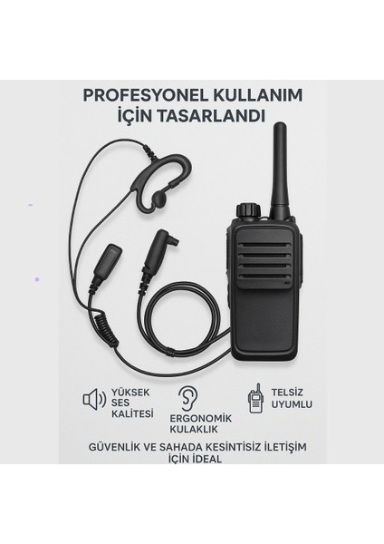 EHN26-P C Tipi Kulaklık Mikrofon Seti