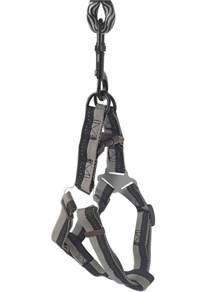 Luxury Fırsat Byr Köpek Göğüs Tasma Seti Dalga Desenli 1.5 Cm*35-48 cm Siyah-Beyaz Yeni 1 Adet