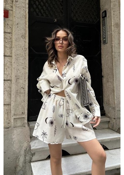 Lauren Desenli Keten Takım 9805-0025