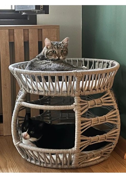 Luxury Çift Katlı Kedi ve Köpek Yatağı 1 Adet