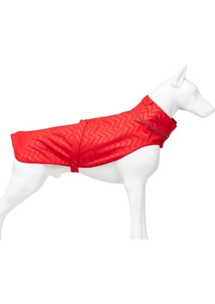 Luxury Lindo Dogs Softshell Red Stripe Köpek Yağmurluğu Kırmızı Beden 2 1 Adet