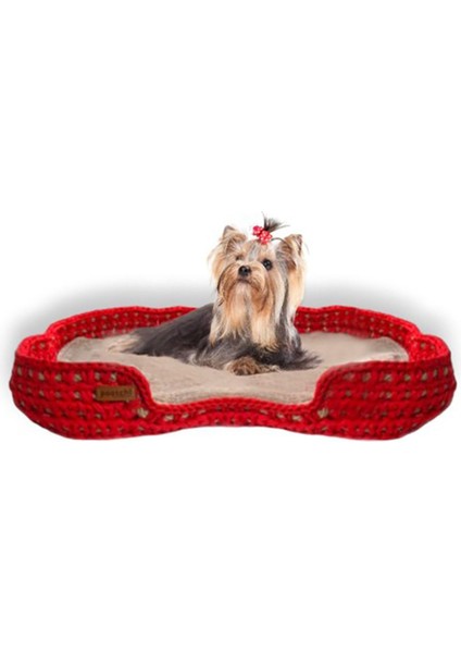 Luxury Bone Köpek Yatağı (70X46CM. H= 10CM.) 1 Adet