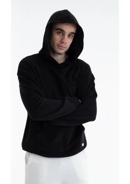 Basic Pamuklu Kapüşonlu Sweatshirt