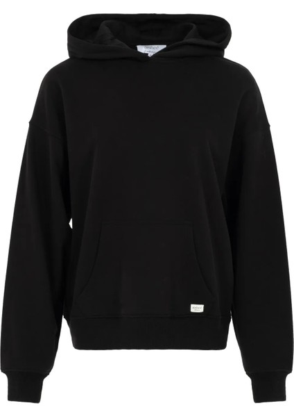 Basic Pamuklu Kapüşonlu Sweatshirt