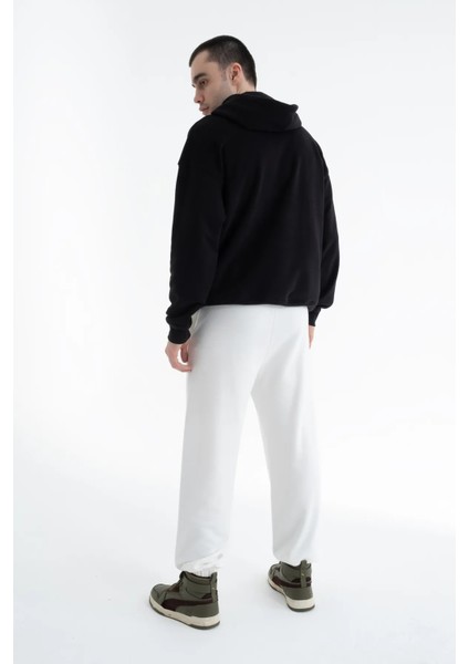 Basic Pamuklu Kapüşonlu Sweatshirt