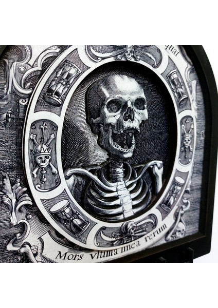 Memento Mori Gotik Iskelet Temalı Boyutlu Anahtar Askılık Duvar Dekor