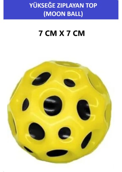 Luxury Moon Ball (Yükseğe Zıplayan Top) - 7 cm - Süper Eğlenceli Uzay Topu - Space Ball - Bouncy Ball 1 Adet