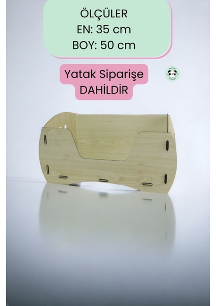 Luxury Kedi Yatağı Ahşap Açık Meşe Renk Model 6 1 Adet